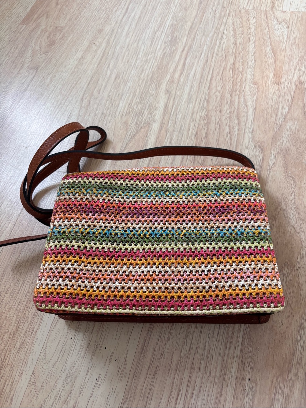 Patricia Nash Bohemia/Summer Beach Woven/Crochet Crossbody - Picture 3 of 7